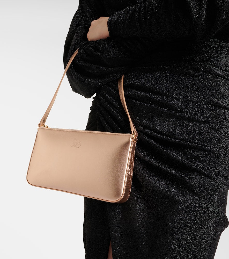 Christian Louboutin Loubila metallic leather shoulder bag
