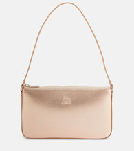 Christian Louboutin Loubila metallic leather shoulder bag. Shop Christian Louboutin Shoulder Bags for women now.