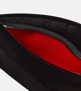 Christian Louboutin Loubitwist Small cotton velvet clutch