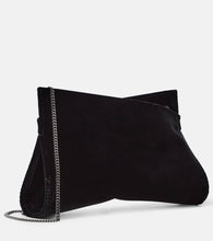 Christian Louboutin Loubitwist Small cotton velvet clutch