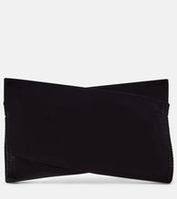 Christian Louboutin Loubitwist Small cotton velvet clutch. Shop Christian Louboutin Clutches for women now.
