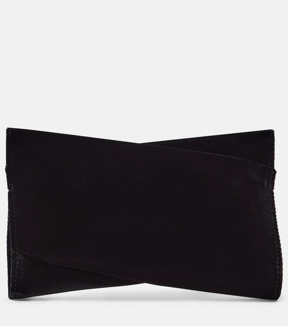 Christian Louboutin Loubitwist Small cotton velvet clutch. Shop Christian Louboutin Clutches for women now.