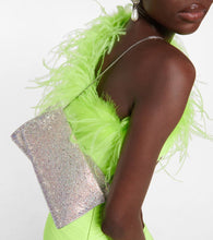 Christian Louboutin Loubitwist Small crystal-embellished suede clutch