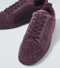 Christian Louboutin Louis Junior Spikes suede sneakers