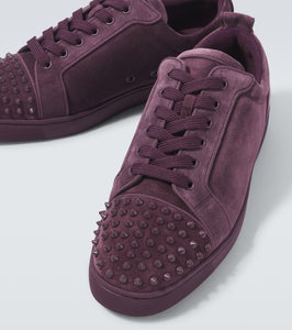 Christian Louboutin Louis Junior Spikes suede sneakers