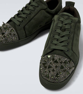 Christian Louboutin Louis Junior Spikes suede sneakers