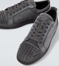 Christian Louboutin Louis Junior Spikes suede sneakers