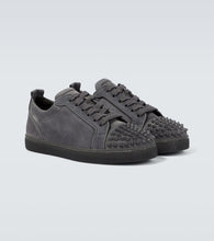 Christian Louboutin Louis Junior Spikes suede sneakers