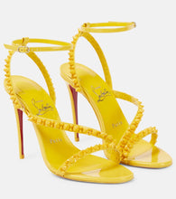 Christian Louboutin Mafaldina Spikes 100 leather sandals