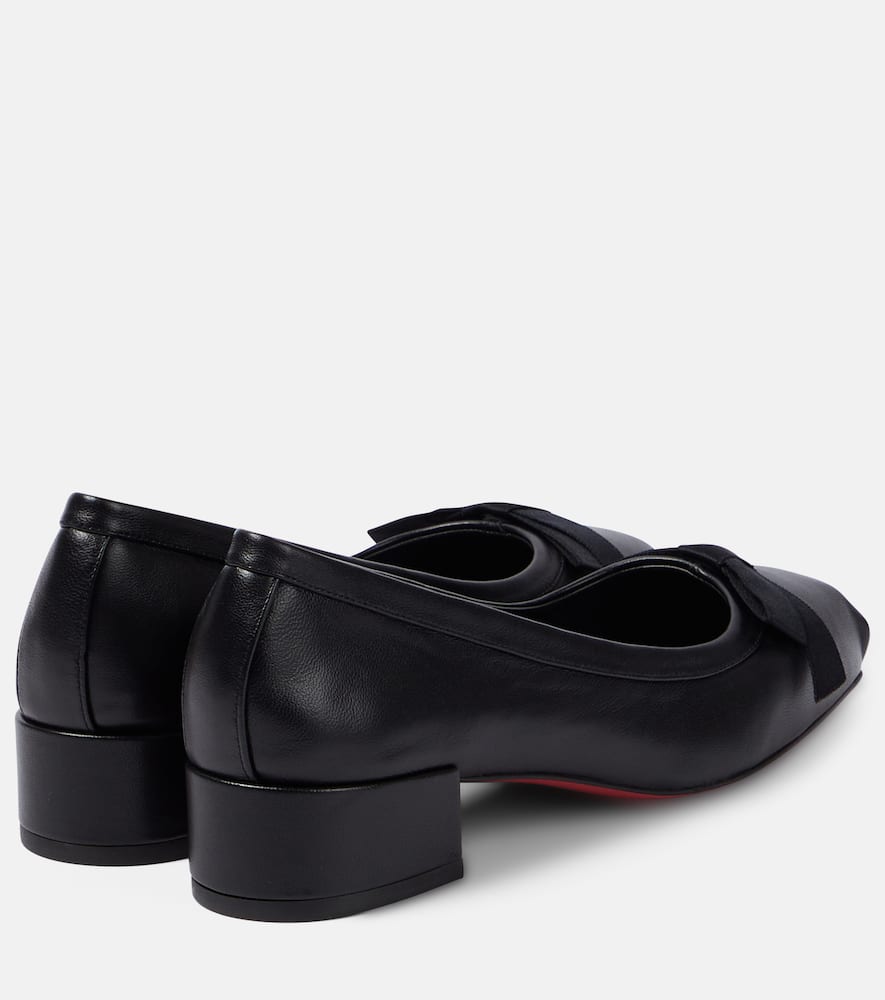 Christian Louboutin Mamaflirt 30 bow-detail leather pumps