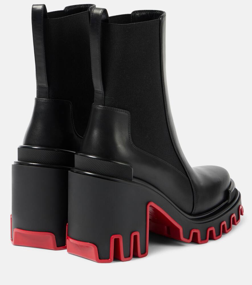 Christian Louboutin Marchacroche Duna 95 leather ankle boots