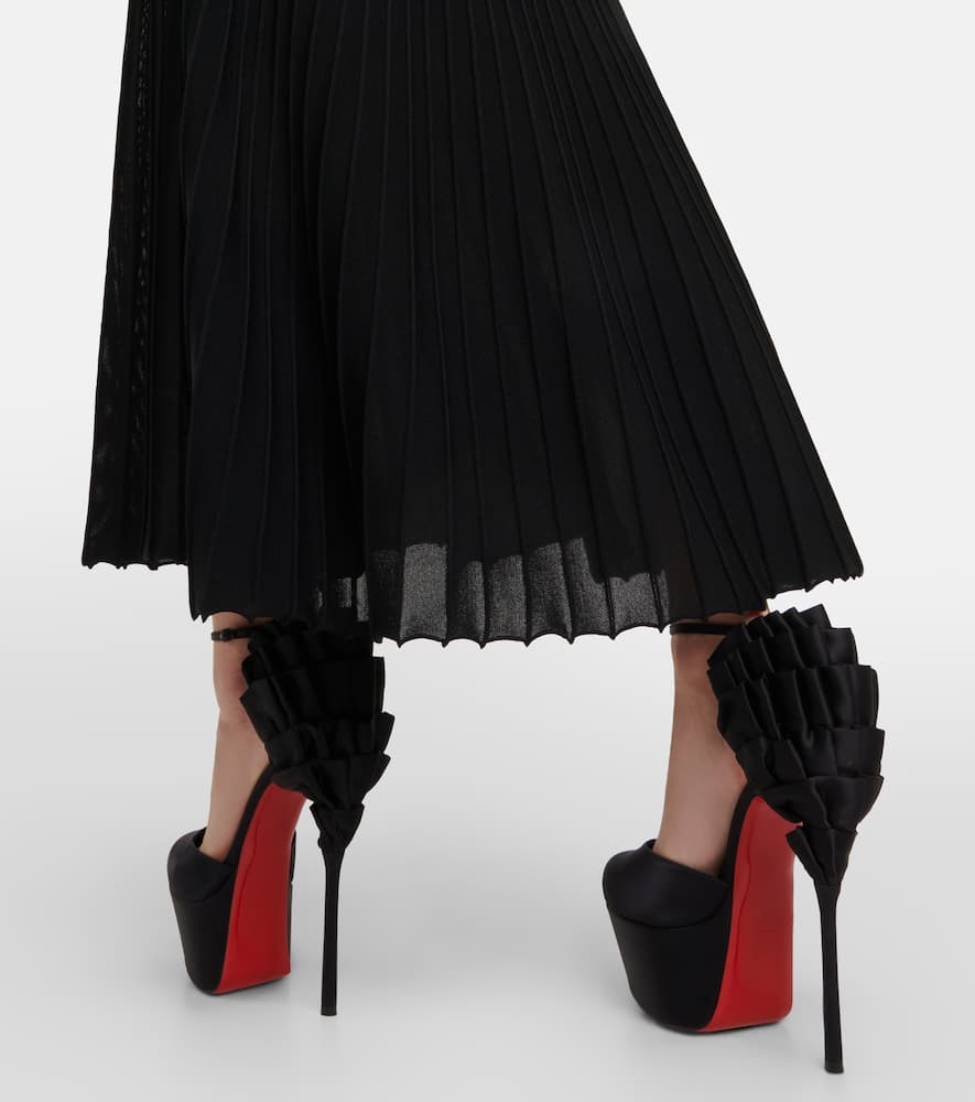 Christian Louboutin Maria Frou Alta satin platform pumps