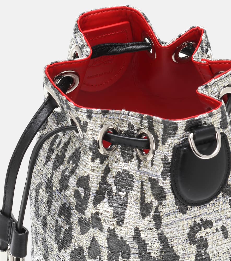 Christian Louboutin Marie Jane metallic bucket bag