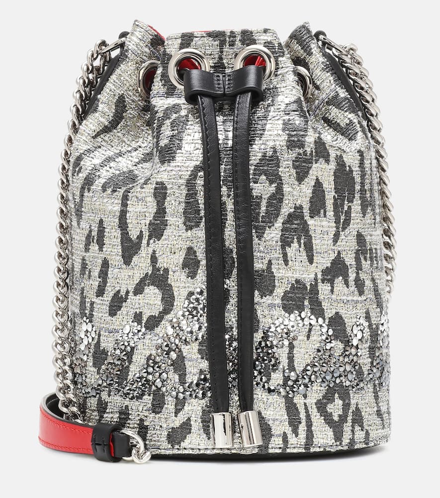 Christian Louboutin Marie Jane metallic bucket bag. Shop Christian Louboutin Bucket Bags for women now.