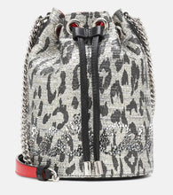 Christian Louboutin Marie Jane metallic bucket bag. Shop Christian Louboutin Bucket Bags for women now.