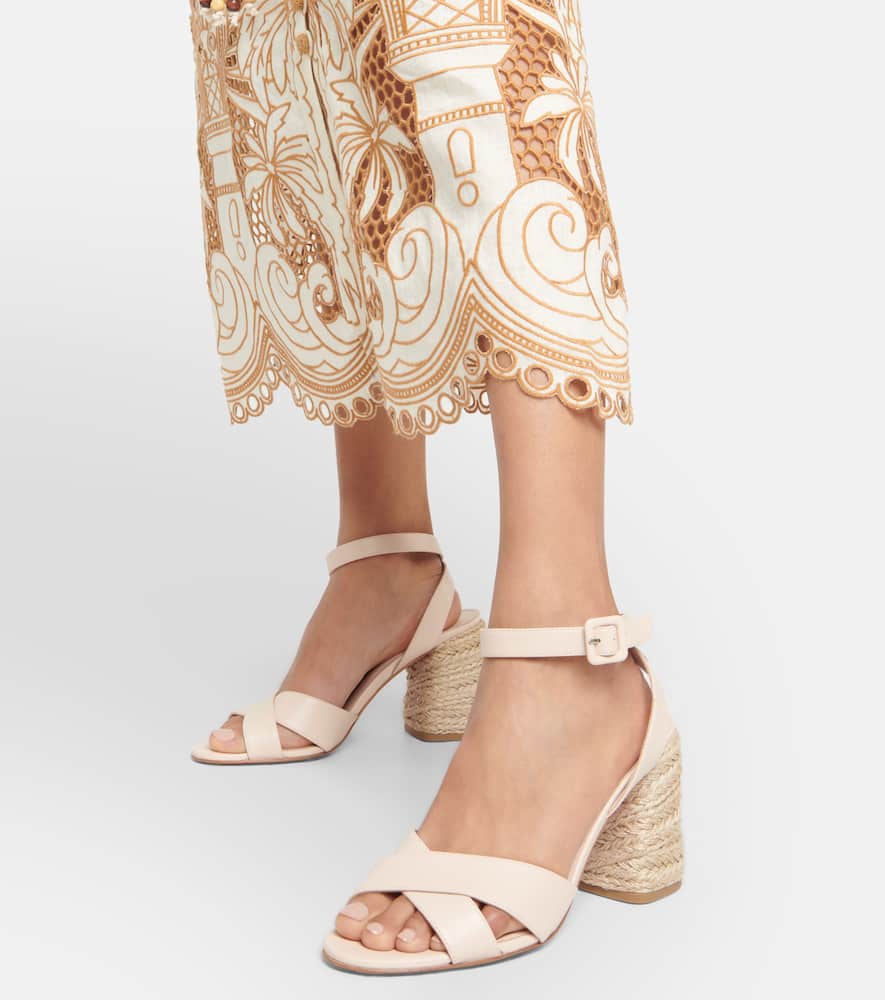 Christian Louboutin Mariza 85 leather espadrilles sandals