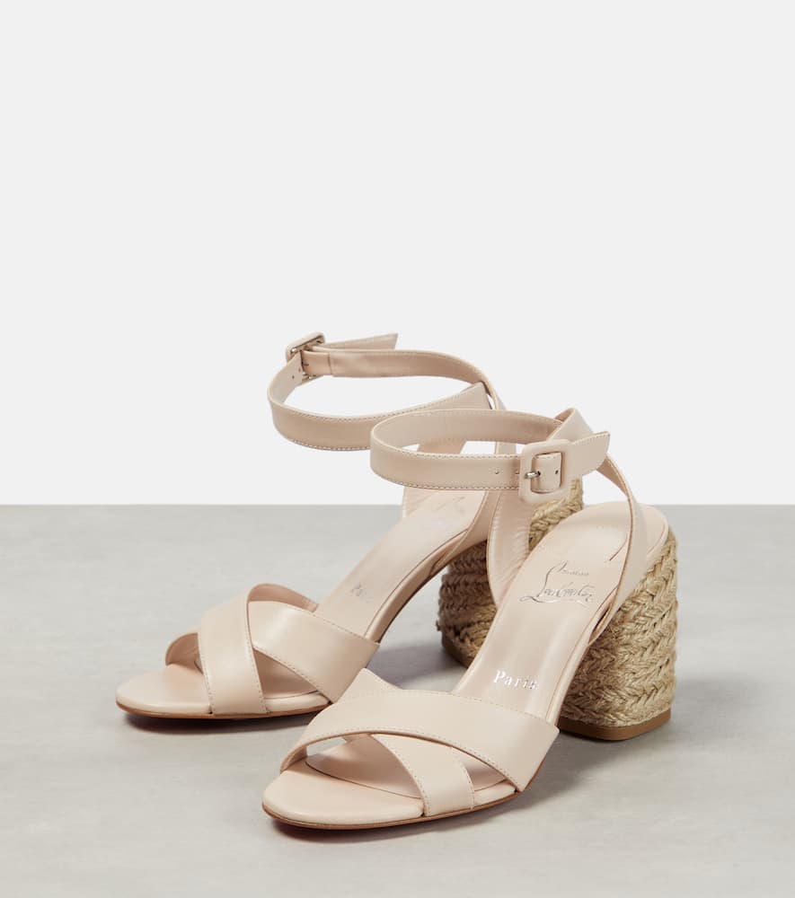 Christian Louboutin Mariza 85 leather espadrilles sandals