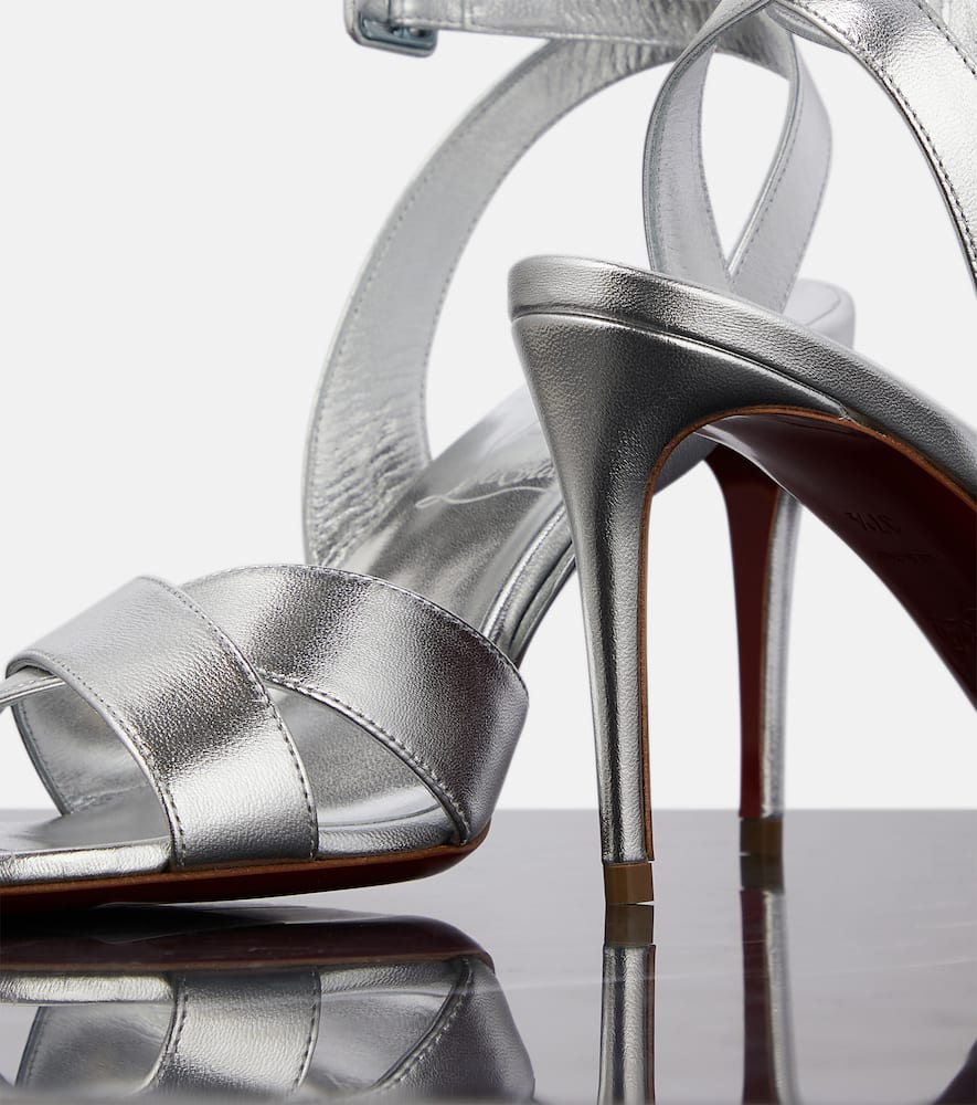 Christian Louboutin Mariza 85 metallic leather sandals