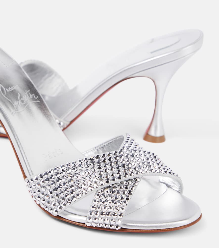 Christian Louboutin Mariza Is Back embellished leather mules