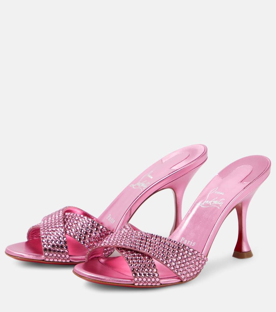 Christian Louboutin Mariza Is Back embellished suede mules