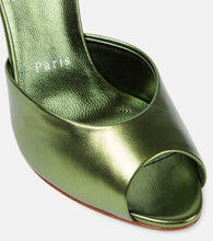 Christian Louboutin Me Dolly 100 metallic leather mules