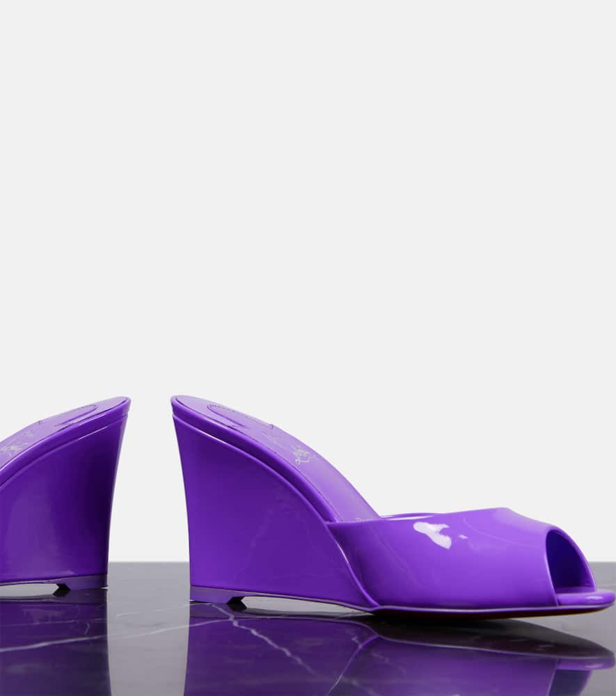Christian Louboutin Me Dolly Zeppa patent leather mules