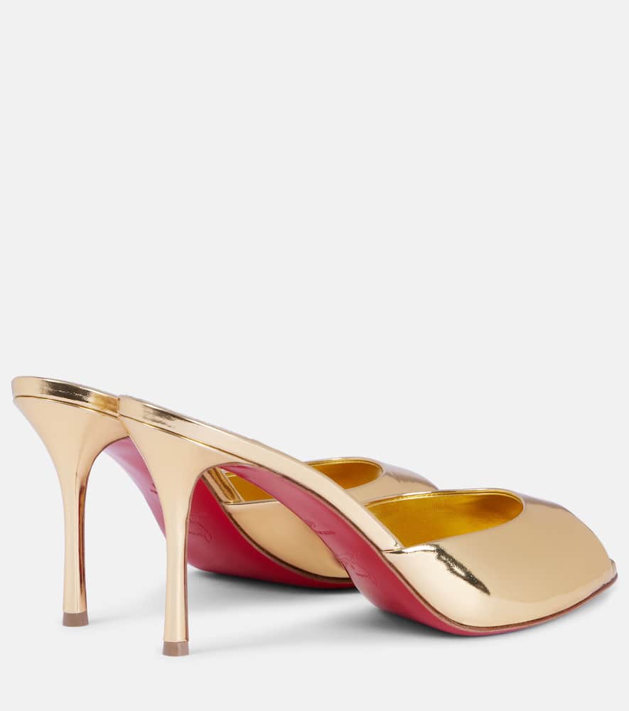 Christian Louboutin Me Dolly mirrored leather mules