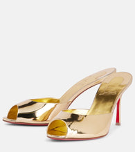 Christian Louboutin Me Dolly mirrored leather mules