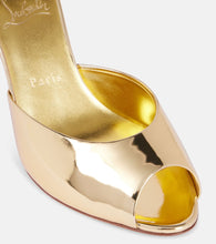 Christian Louboutin Me Dolly mirrored leather mules