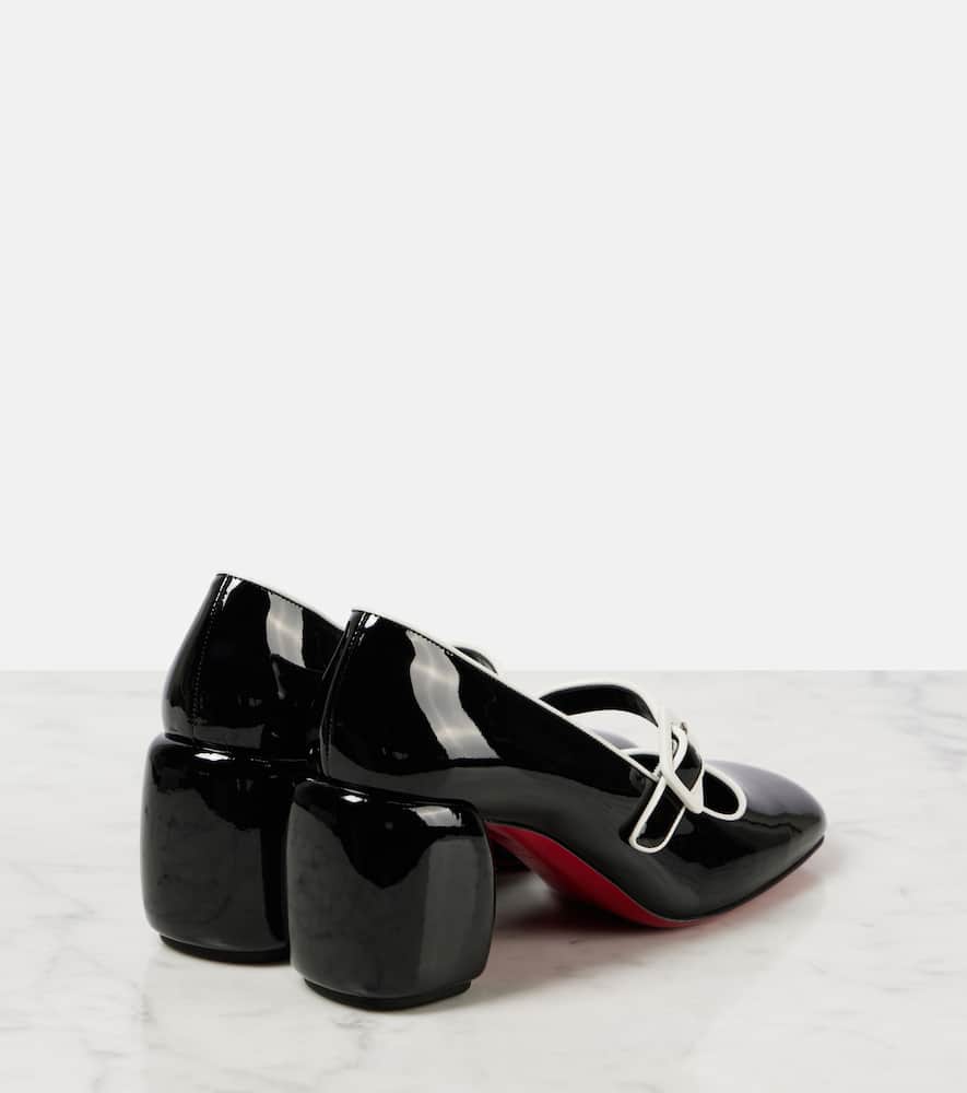 Christian Louboutin Minny Babe 70 patent leather Mary Jane pumps