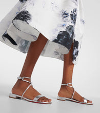 Christian Louboutin Miss Choca metallic leather sandals