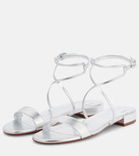 Christian Louboutin Miss Choca metallic leather sandals