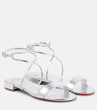 Christian Louboutin Miss Choca metallic leather sandals