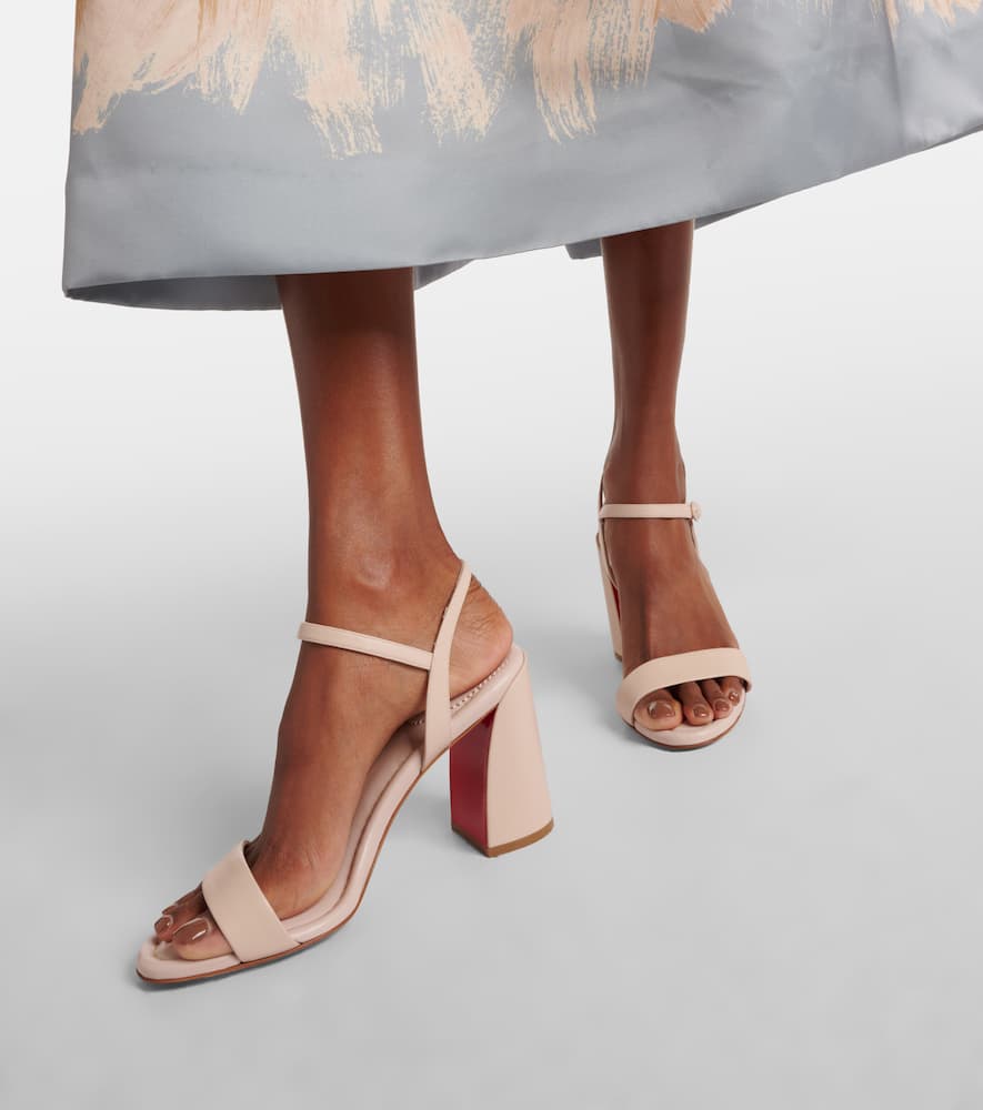 Christian Louboutin Miss Jane 85 leather slingback sandals