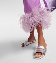 Christian Louboutin Miss MJ metallic leather mules