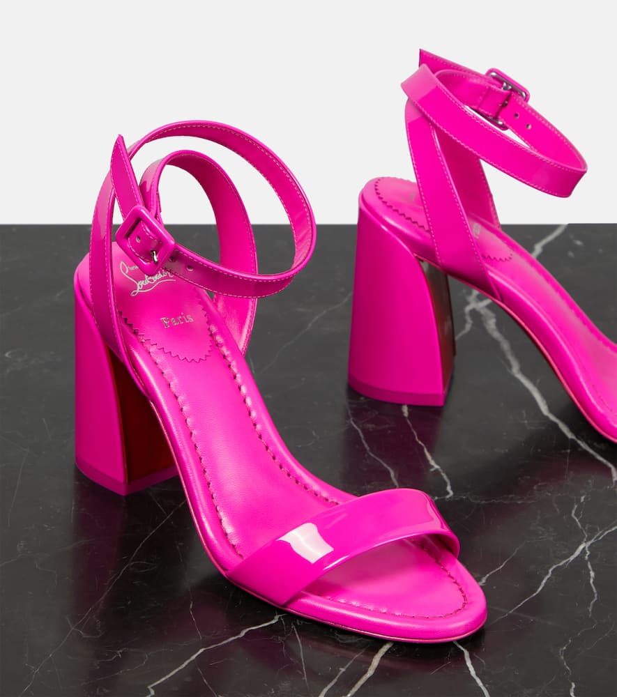 Christian Louboutin Miss Sabina 85 patent leather sandals