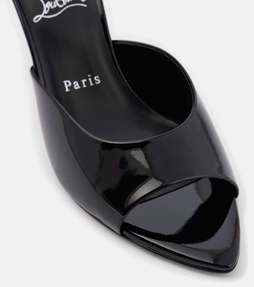 Christian Louboutin Miss Z 80 patent leather mules