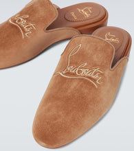 Christian Louboutin Navy Coolito Flat mules