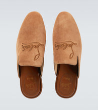 Christian Louboutin Navy Coolito Flat mules