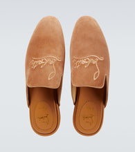 Christian Louboutin Navy Coolito Flat mules