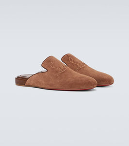 Christian Louboutin Navy Coolito Flat mules