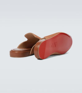 Christian Louboutin Navy Coolito Flat mules