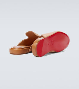 Christian Louboutin Navy Coolito Flat mules