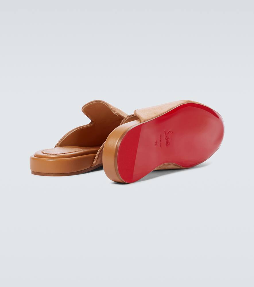 Christian Louboutin Navy Coolito Flat mules