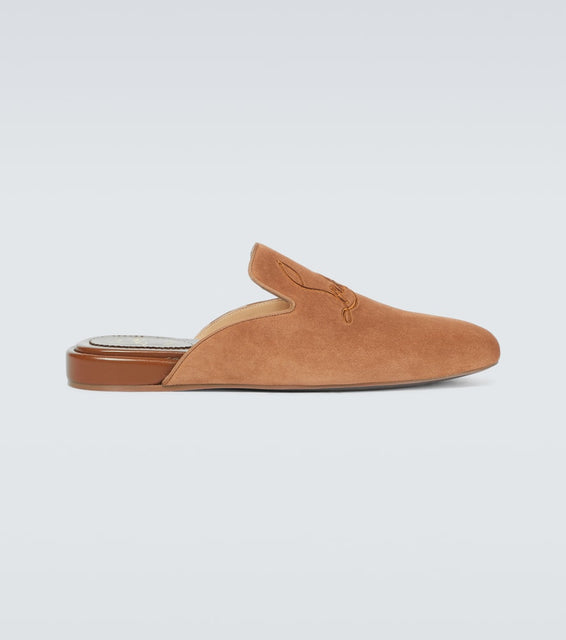 Christian Louboutin Navy Coolito Flat mules