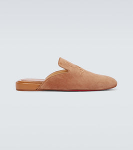 Christian Louboutin Navy Coolito Flat mules