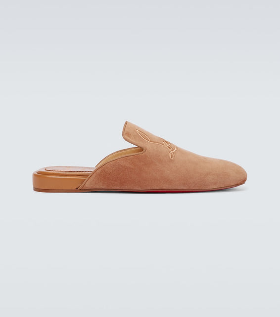 Christian Louboutin Navy Coolito Flat mules