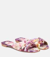 Christian Louboutin Nicol Is Back floral satin slides