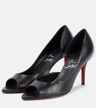 Christian Louboutin Open Apostropha 80 leather pumps