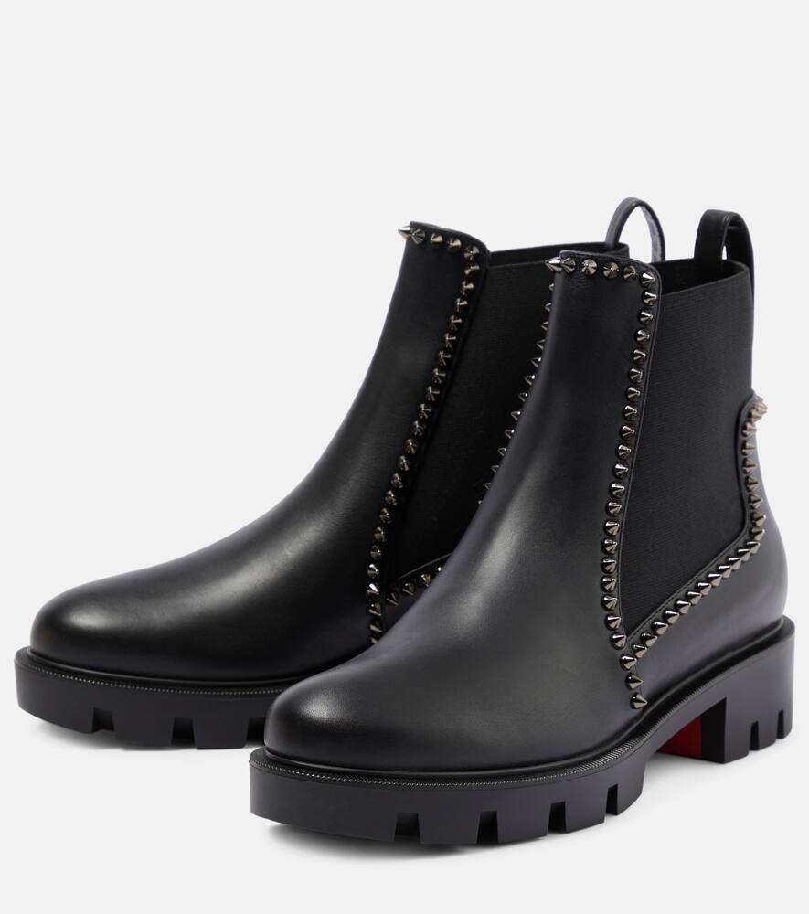 Christian Louboutin Out Lina embellished leather ankle boots